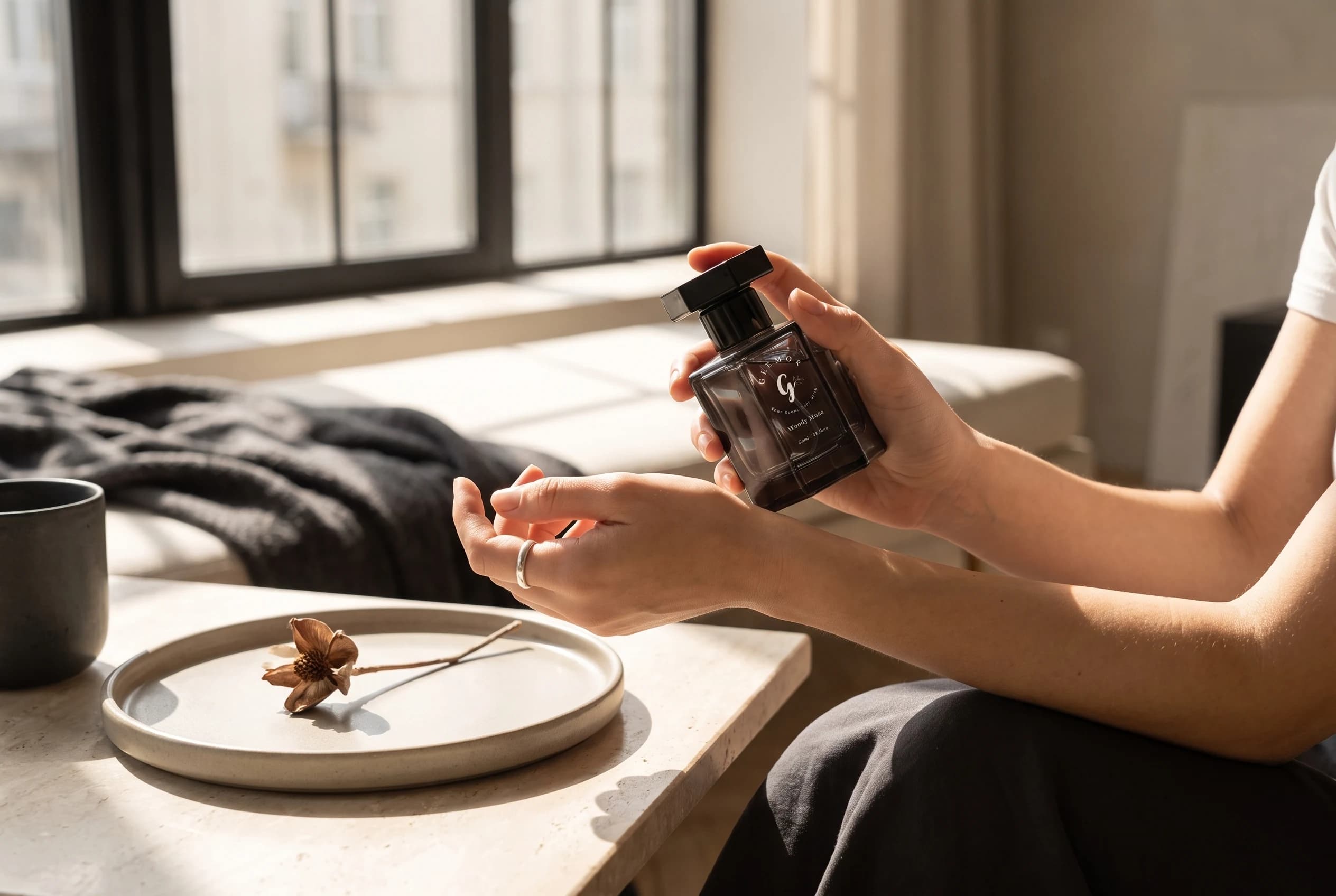 Glemor fragrance lifestyle scene